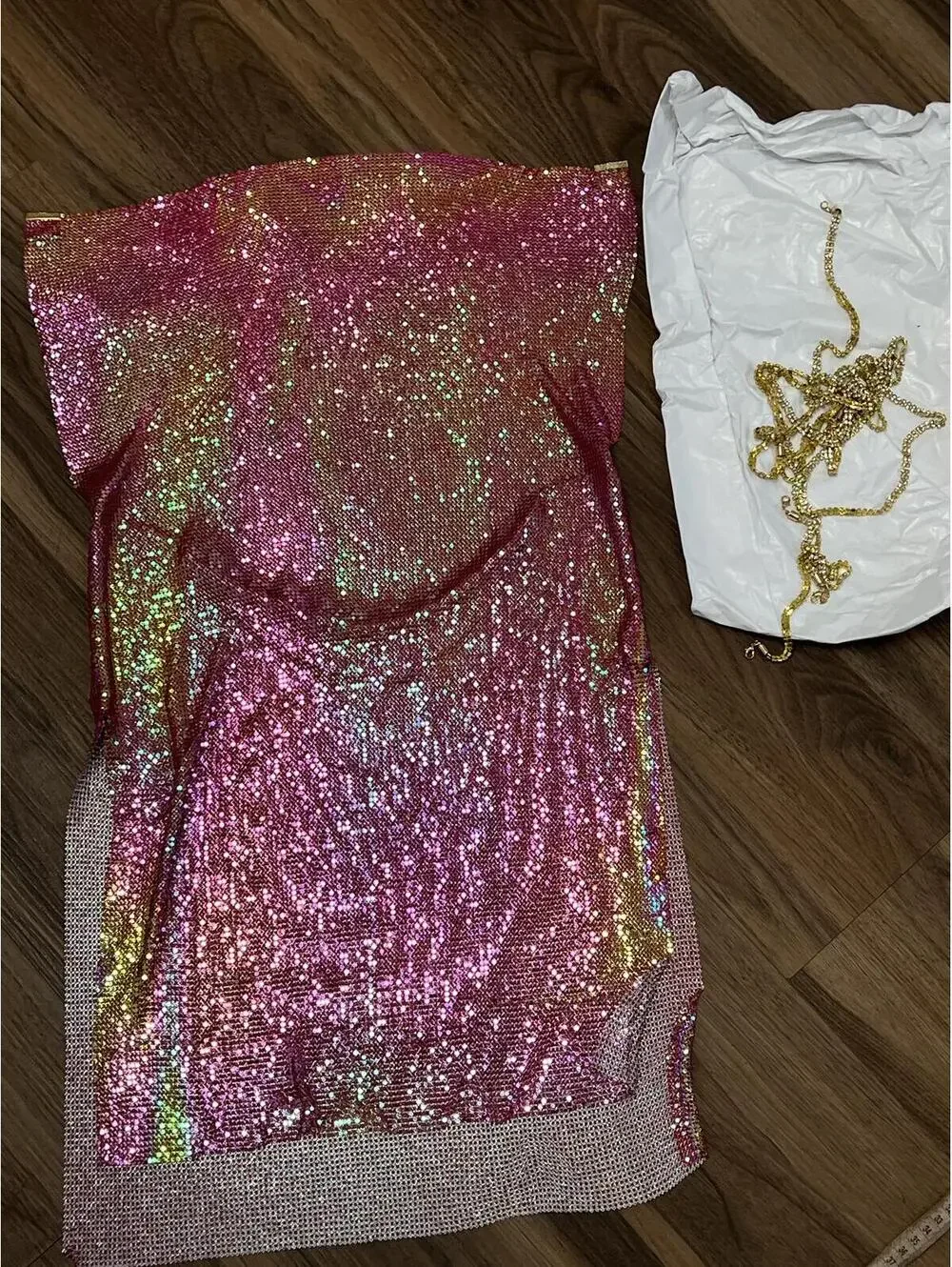 8 Other Reasons Chainmail Mini Dress in Multi - Picture 4 of 9